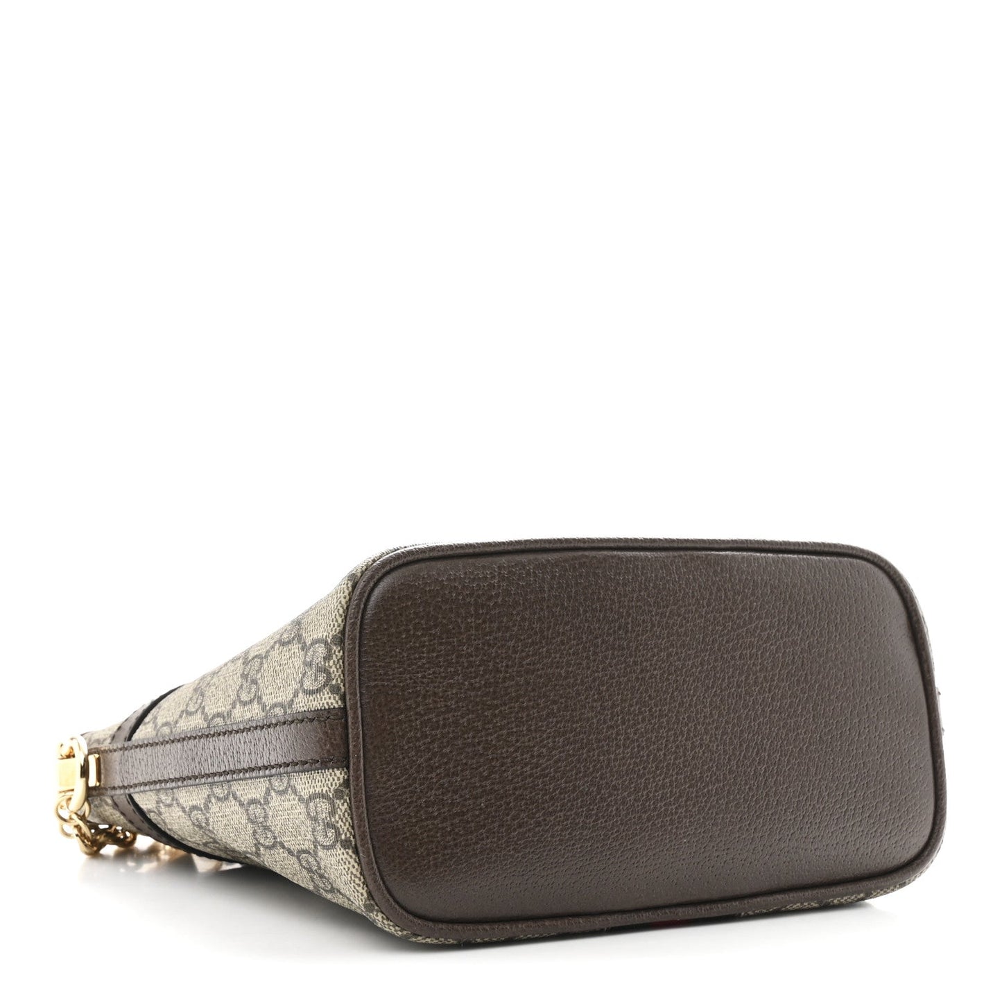 GG Supreme Monogram Web Ophidia Chain Shoulder Bag Brown