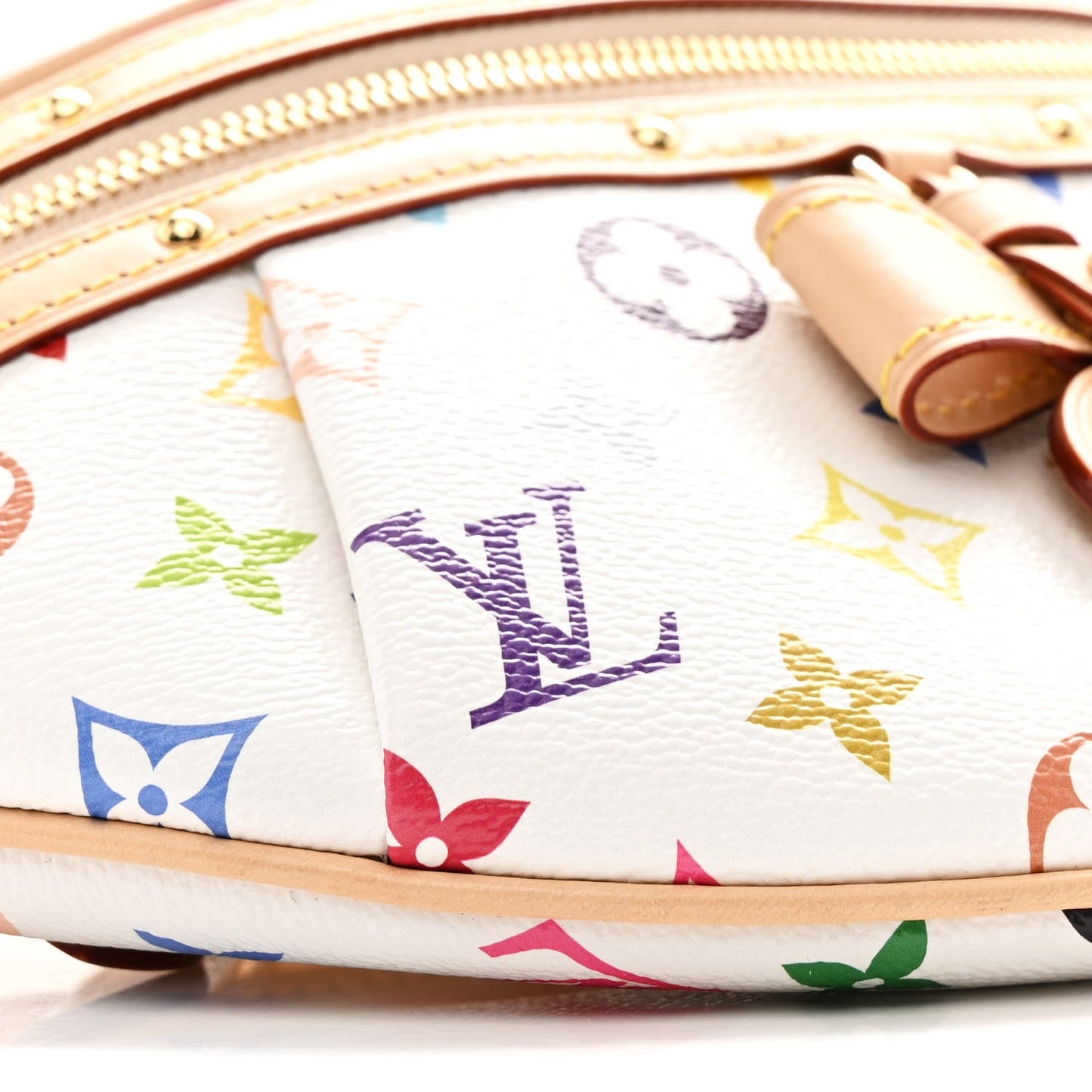 LV X TM Monogram Multicolor High Rise Bumbag White