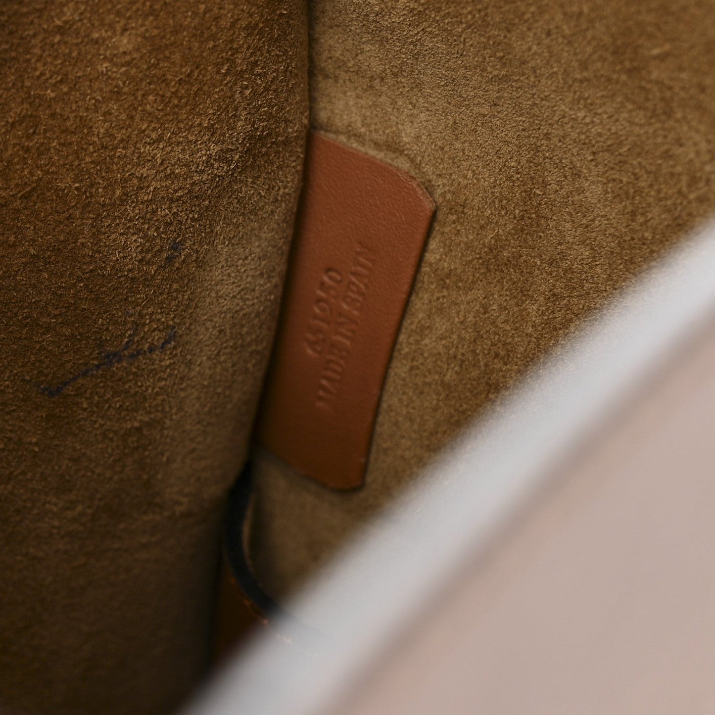 Calfskin Gate Bucket Bag Brown