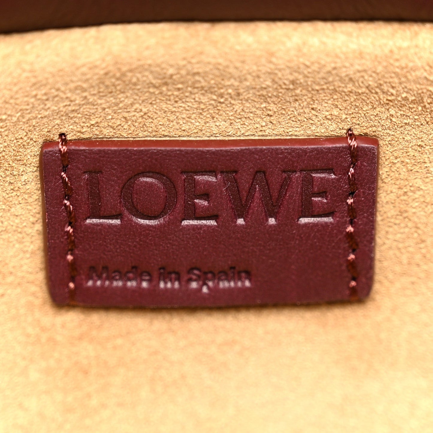 Calfskin Mini Flamenco Knot Clutch Dark Burgundy