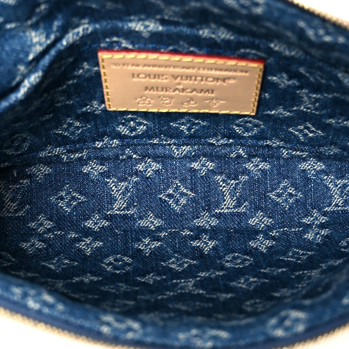 LV X TM Monogram Denim Cerises Pochette Accessories Blue