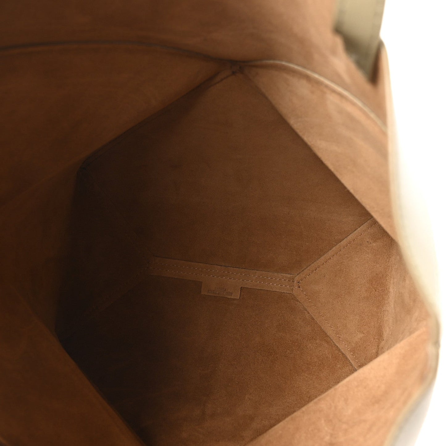 Shiny Calfskin Medium Puzzle Fold Tote Dark Khaki