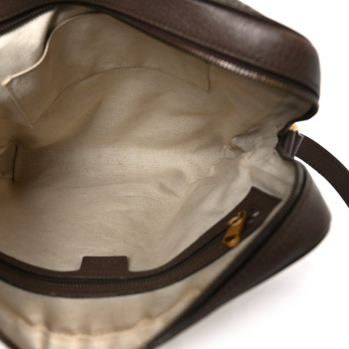GG Supreme Monogram Web Medium Ophidia Messenger Bag Brown