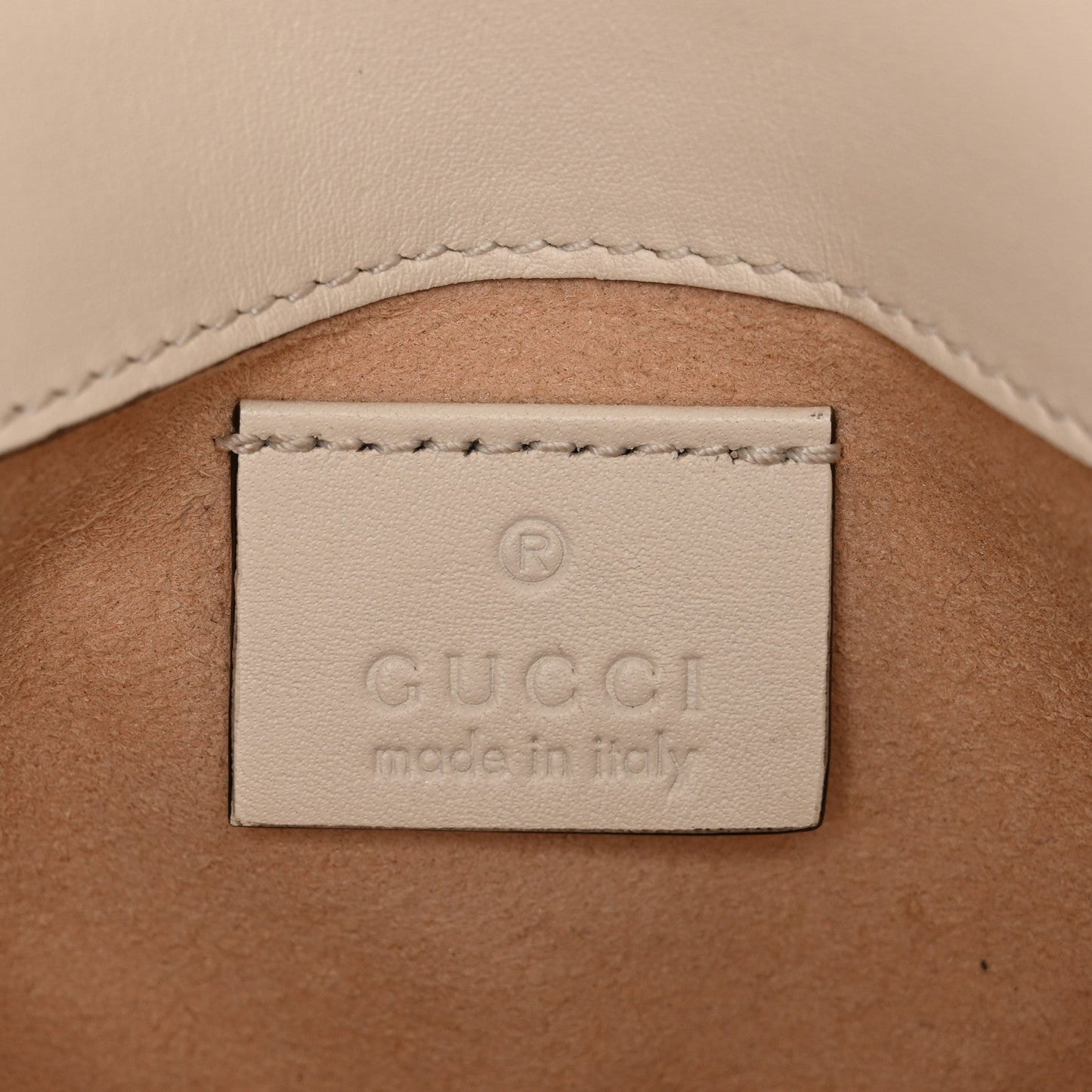 Calfskin Matelasse Super Mini GG Marmont Shoulder Bag White