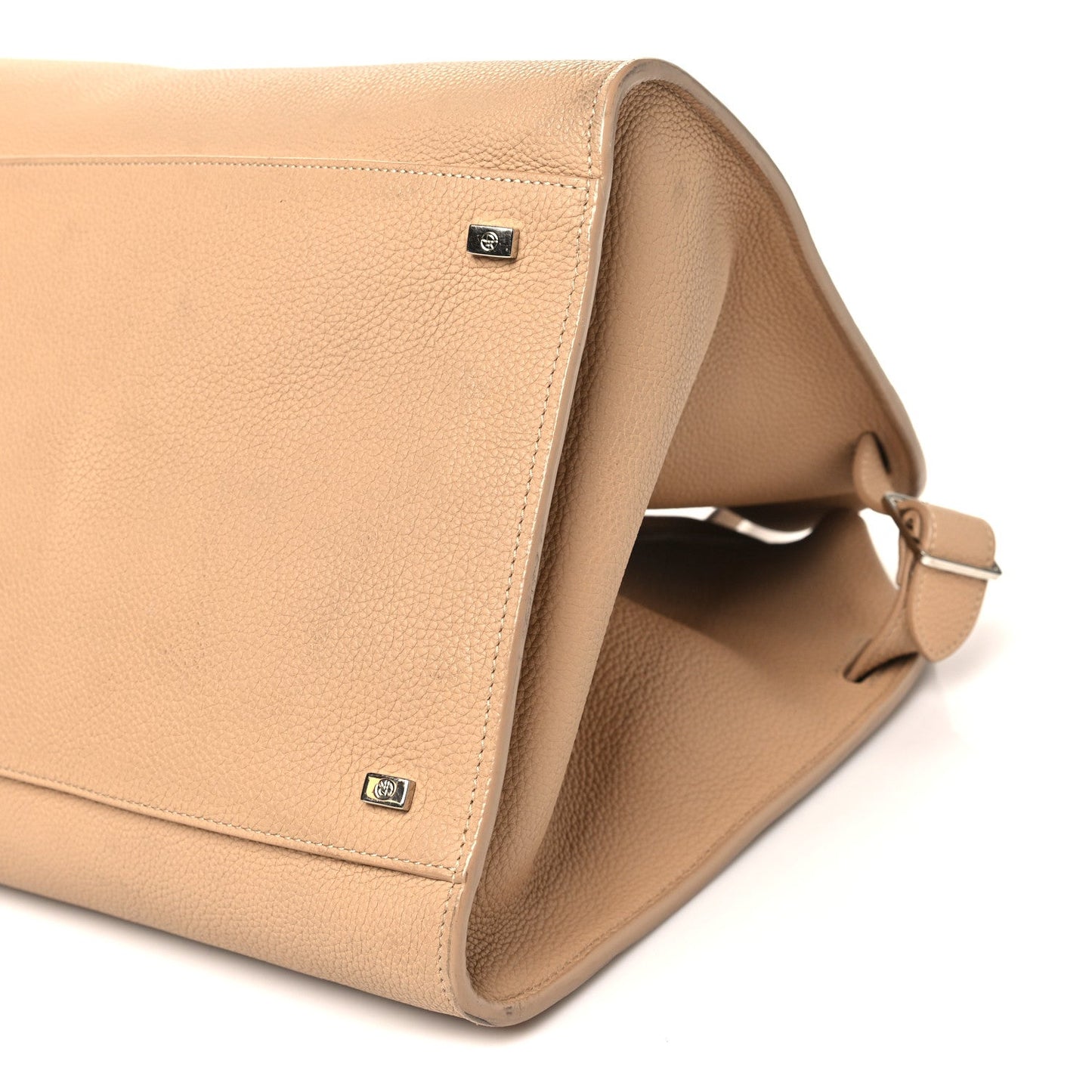Matte Grained Calfskin Soft Margaux 17 Light Camel