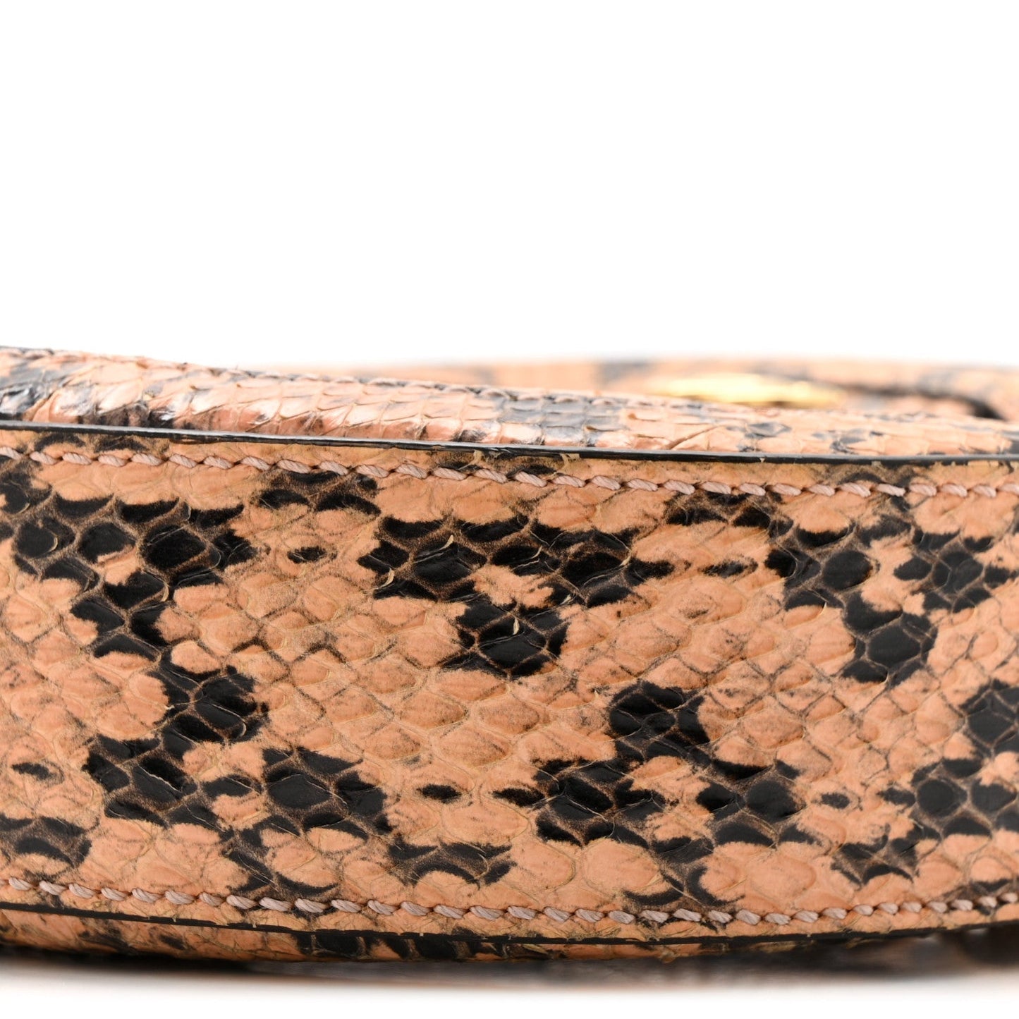 Snakeskin GG Ophidia Round Crossbody Bag