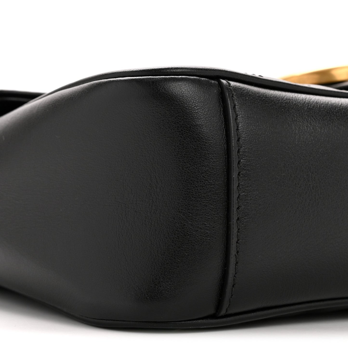 Calfskin Matelasse Small GG Marmont Shoulder Bag Black