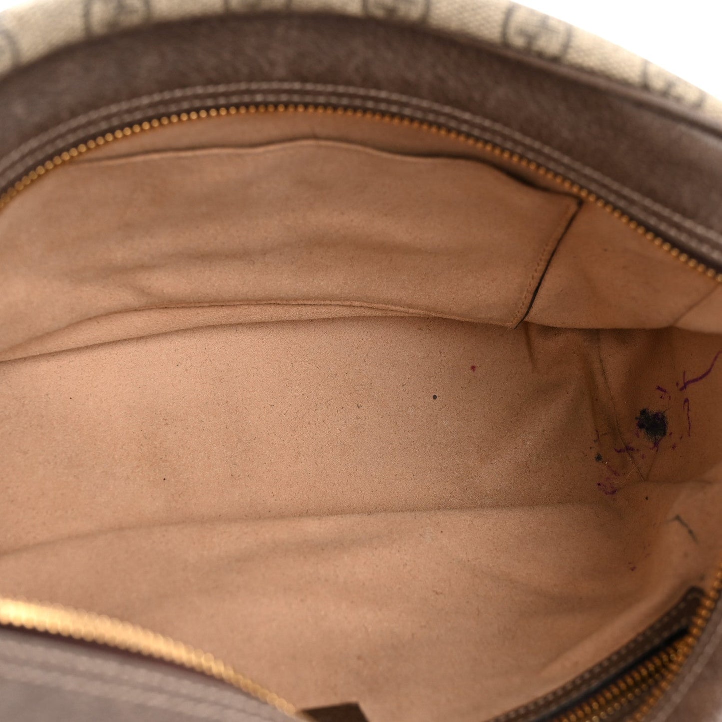 GG Supreme Monogram Web Small Ophidia Shoulder Bag Brown