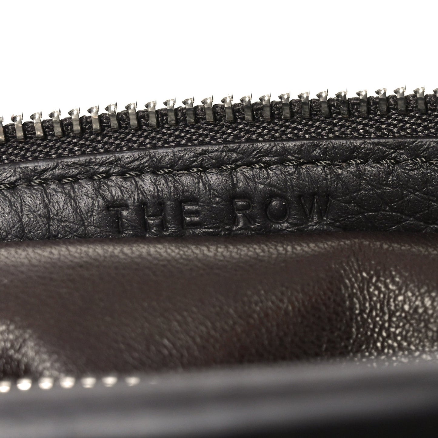 Grained Calfskin Small Slouchy Banana Bag Dark Brown