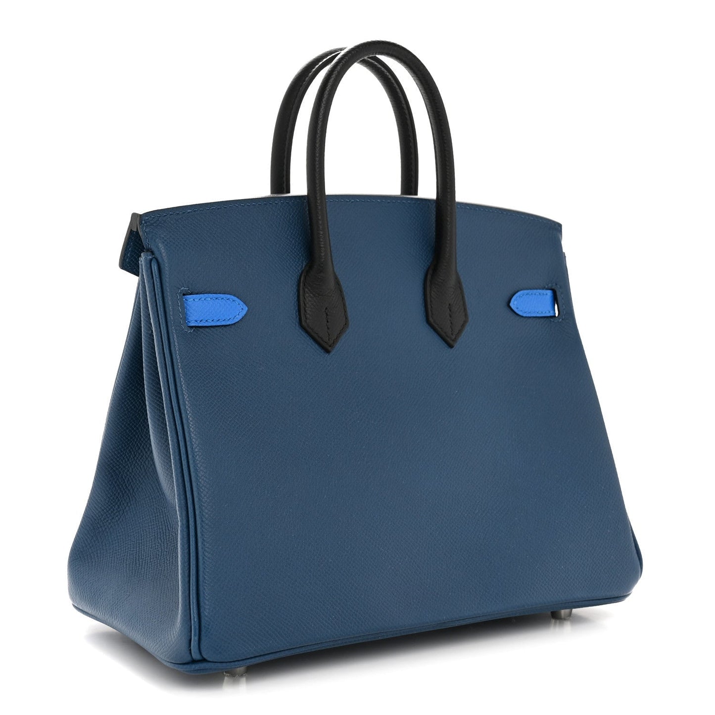 Epsom Tri-Color Birkin 25 Deep Bleu Bleu Hydra Black