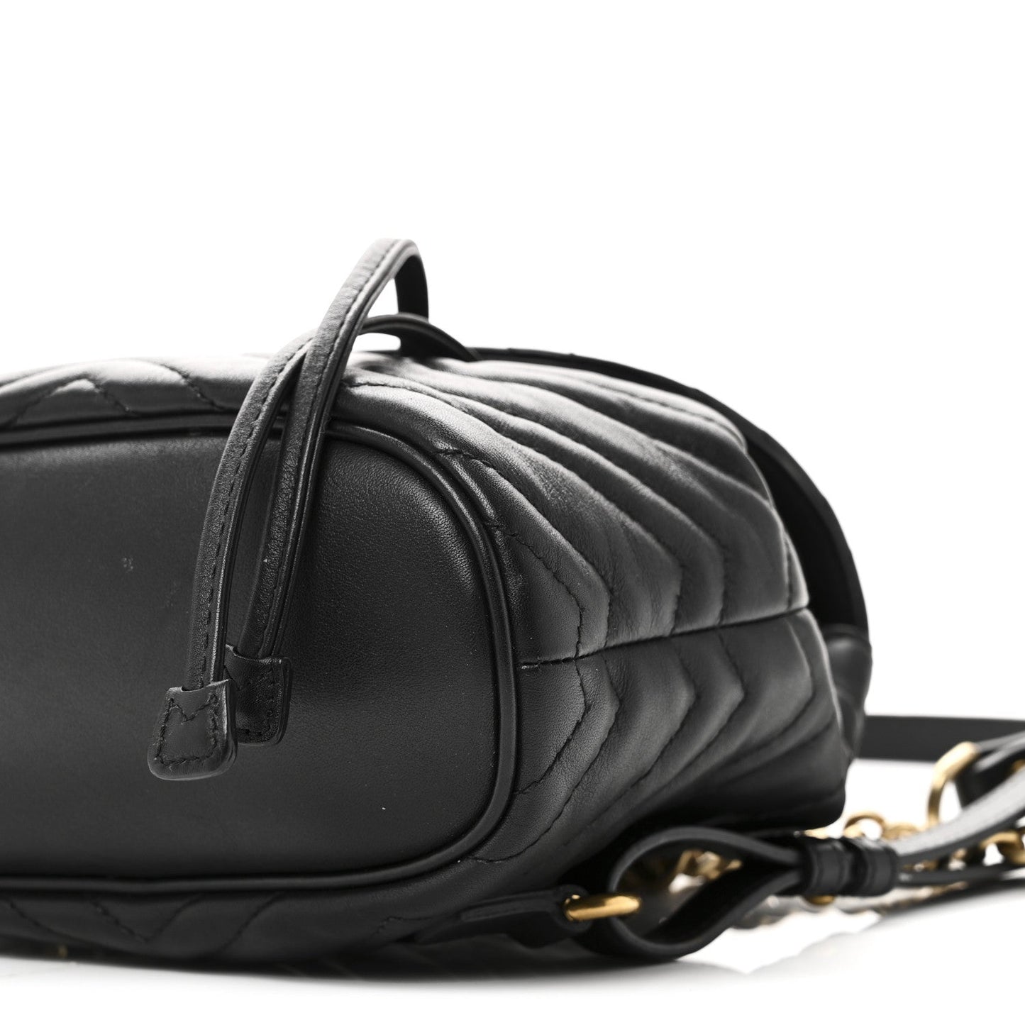 Calfskin Matelasse GG Marmont Flap Backpack Black