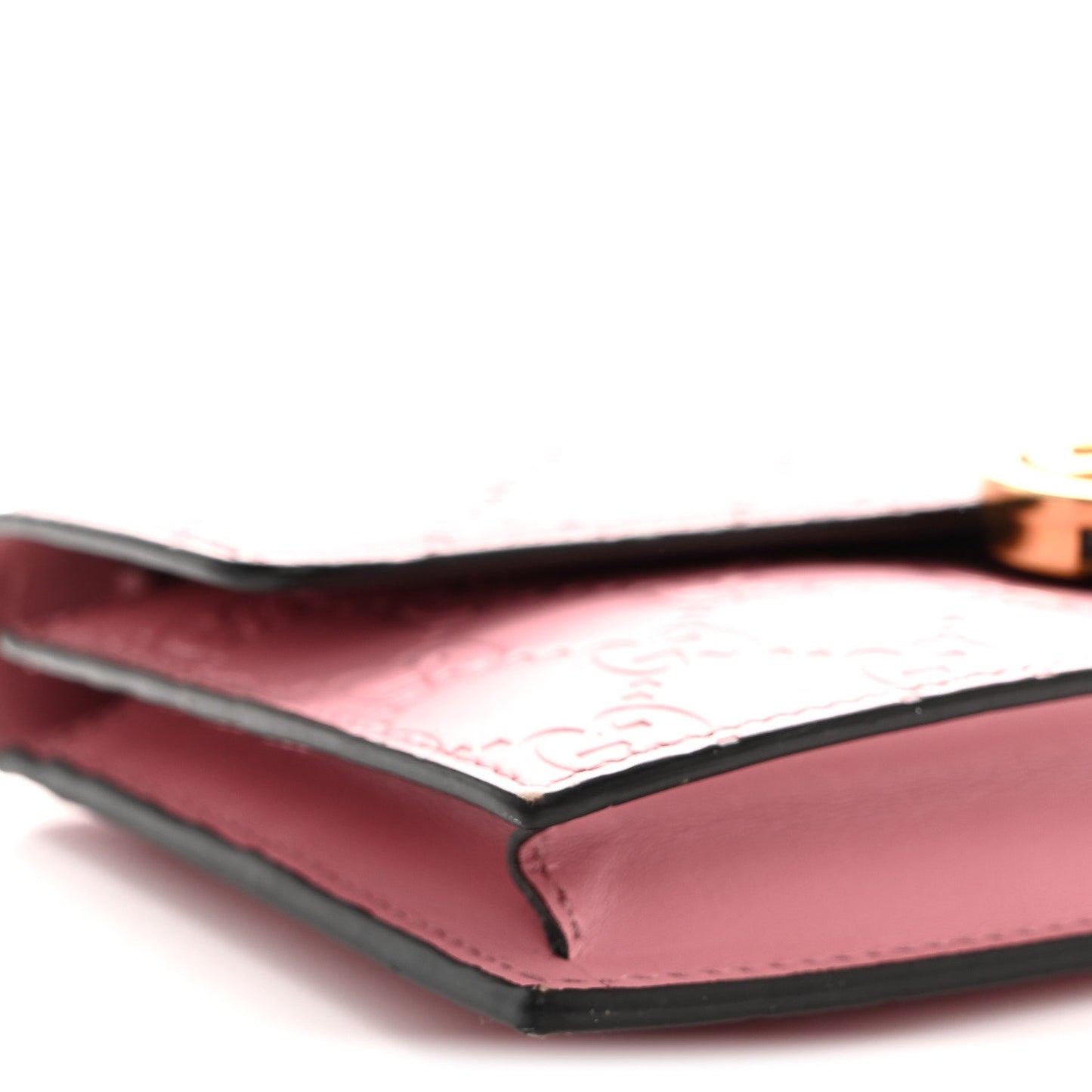 Guccissima Icon Chain Wallet Carmine Rose