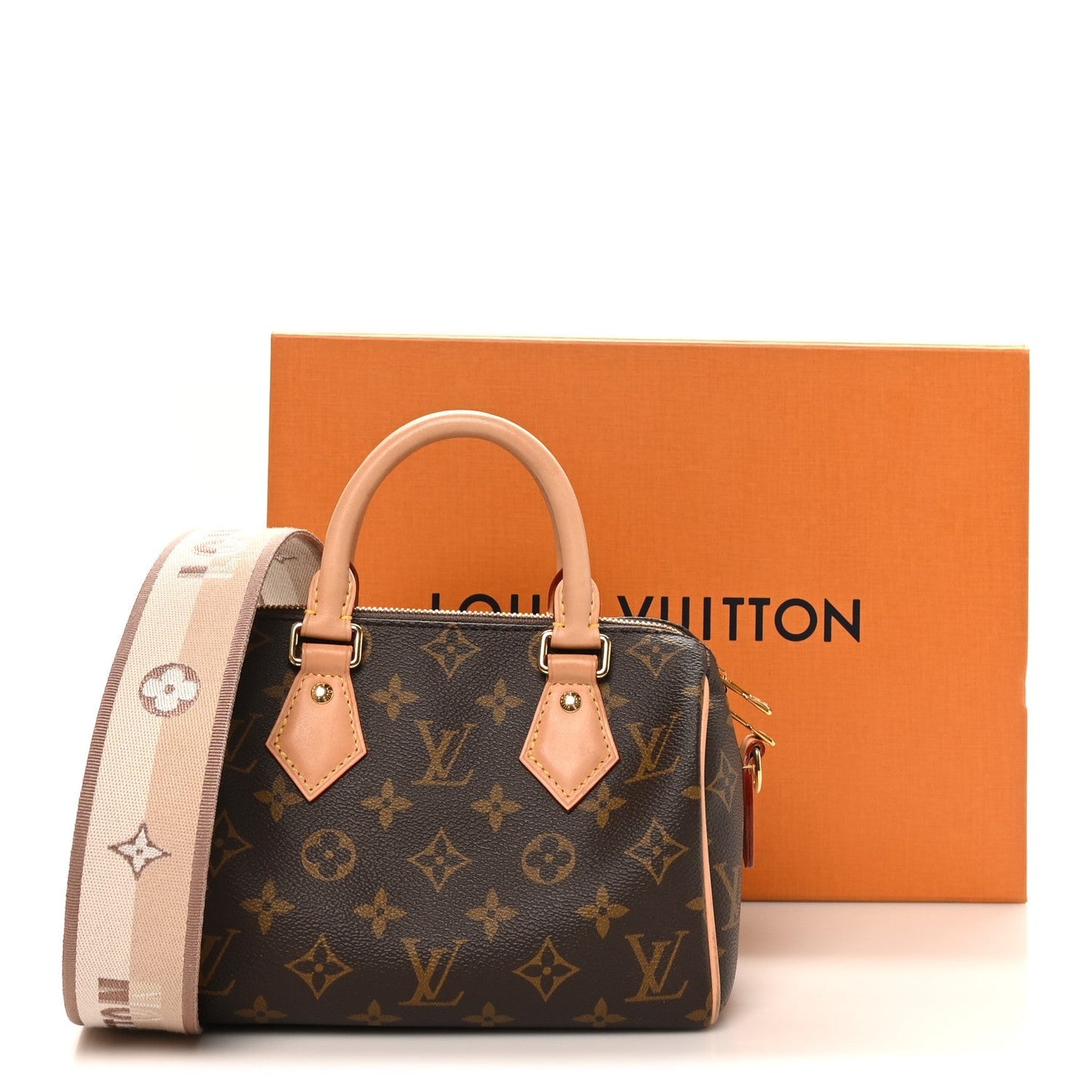 Monogram Speedy Bandouliere 20 Beige