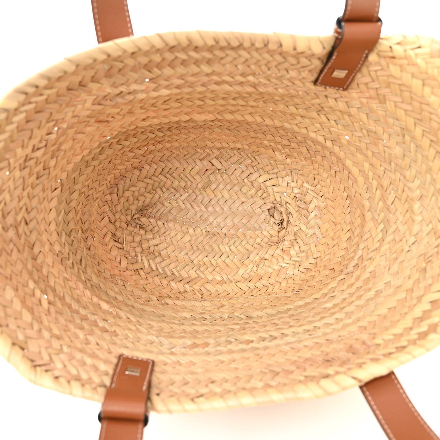 Raffia Basket Tote Bag Natural Tan