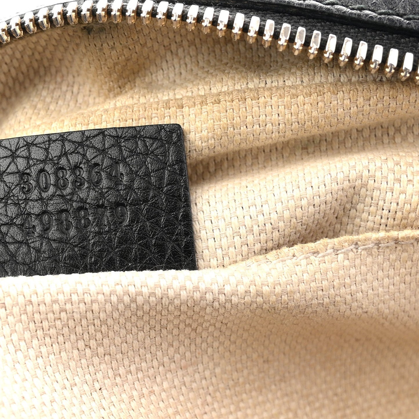 Pebbled Calfskin Small Soho Disco Bag Black