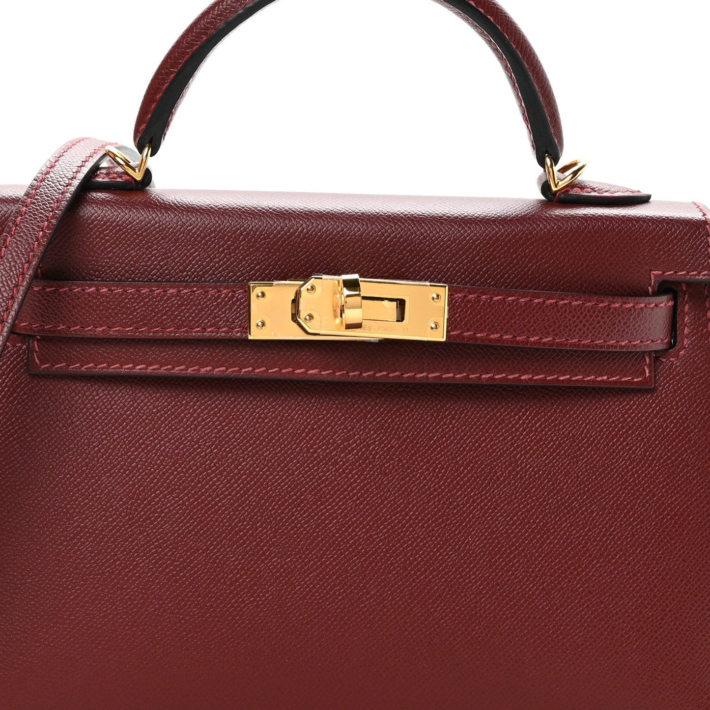 Madame Calfskin Mini Kelly Sellier 20 Rouge H