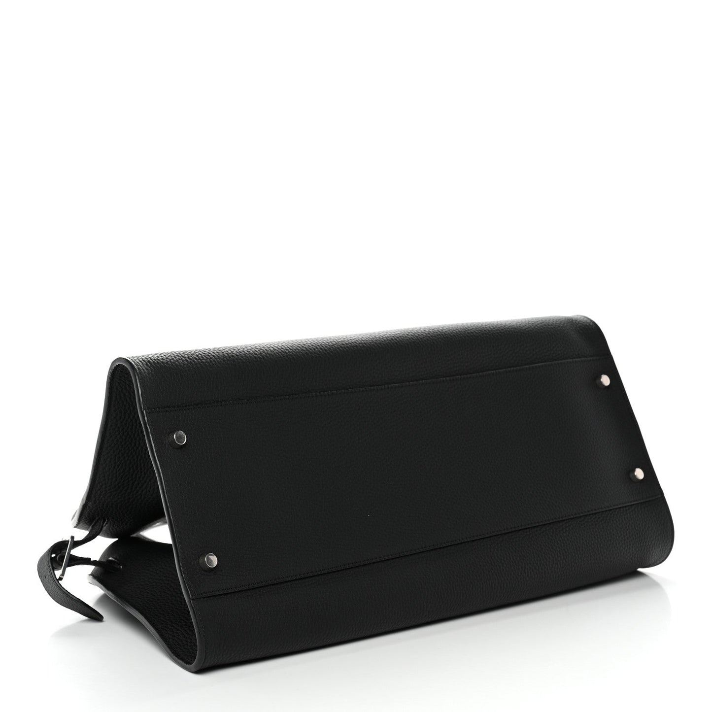 Matte Grained Calfskin EW Margaux Black