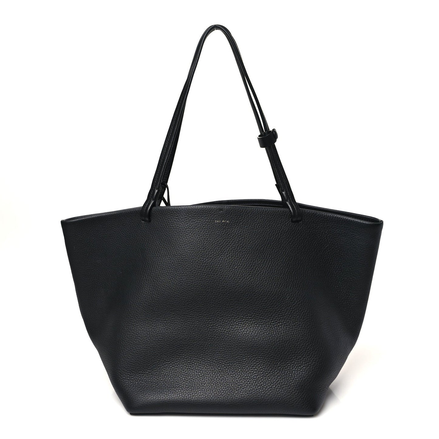 Grained Calfskin Park Tote Three Black