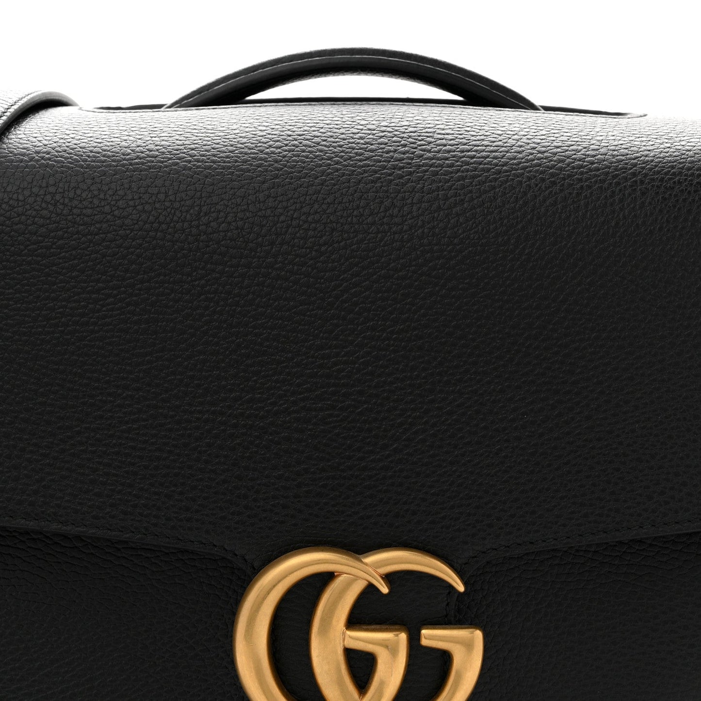 Dollar Calfskin GG Marmont Briefcase Black