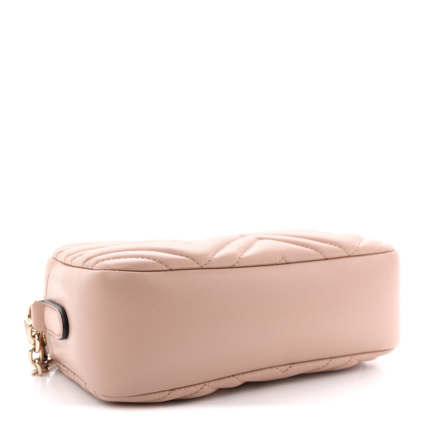 Calfskin Matelasse Small GG Marmont Camera Bag Pink Beige