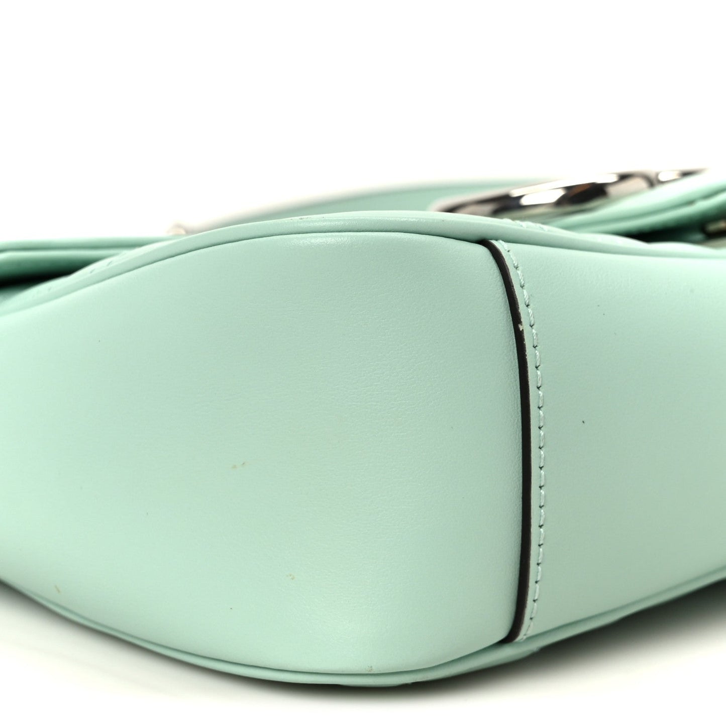 Calfskin Matelasse Small GG Marmont Shoulder Bag Water Green
