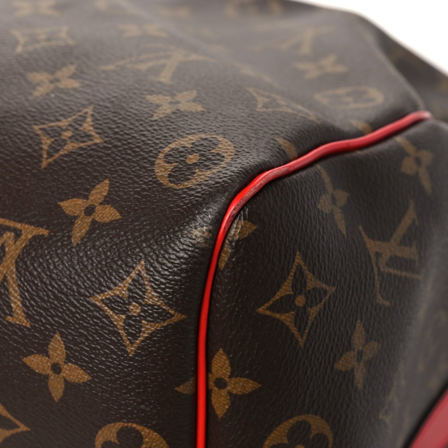 Calfskin Monogram Keepall Bandouliere 50 Coquelicot