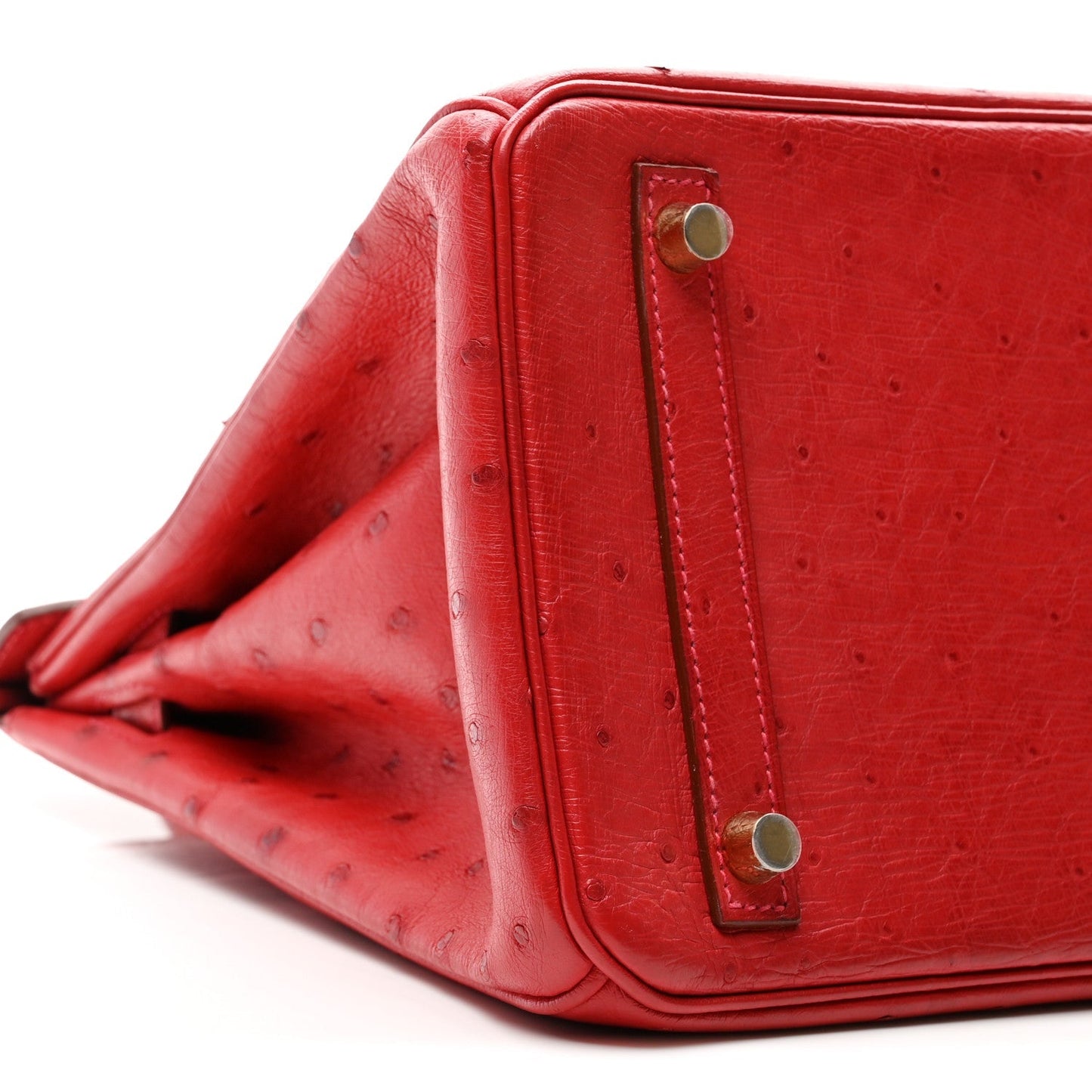 Ostrich Birkin 30 Rouge Vif