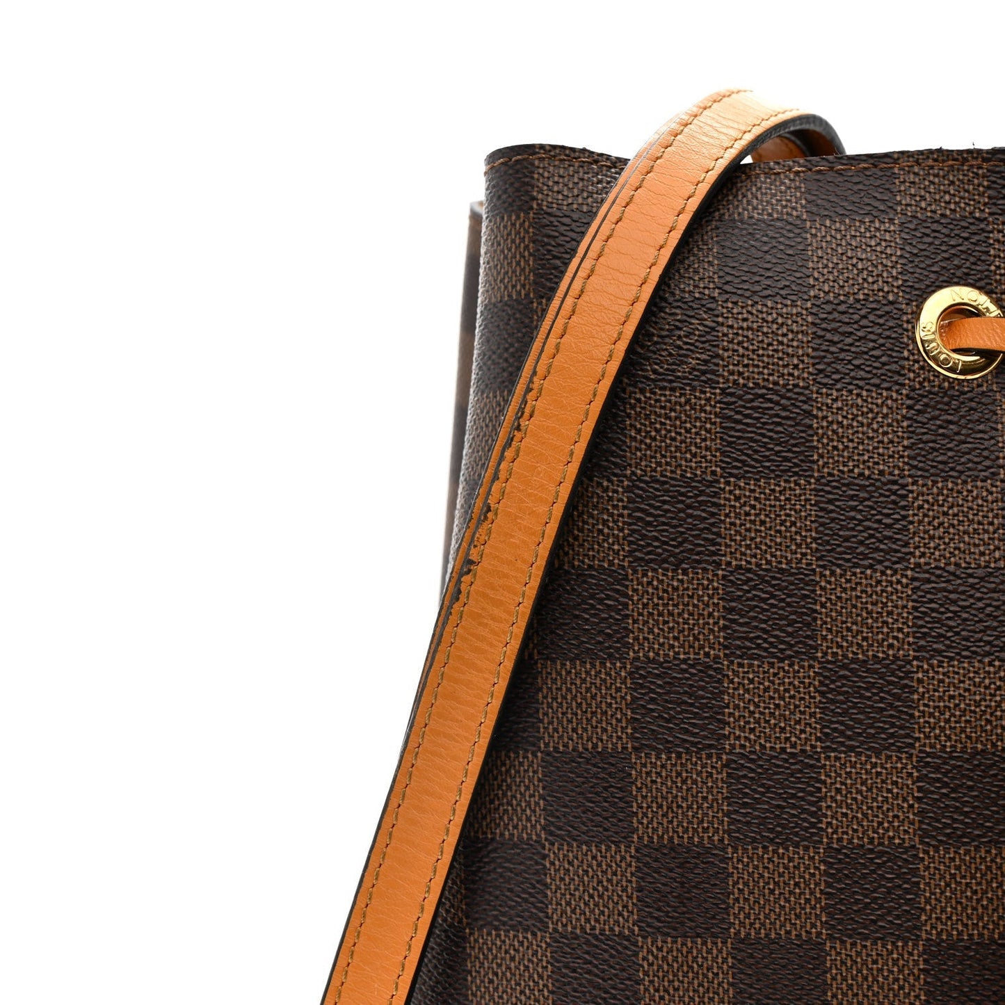 Damier Ebene Neonoe MM Safran