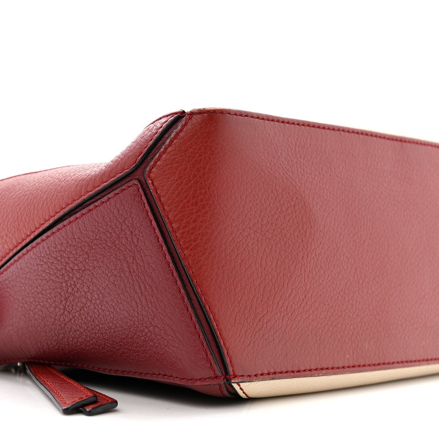 Calfskin Small Puzzle Bag Wine Garnet