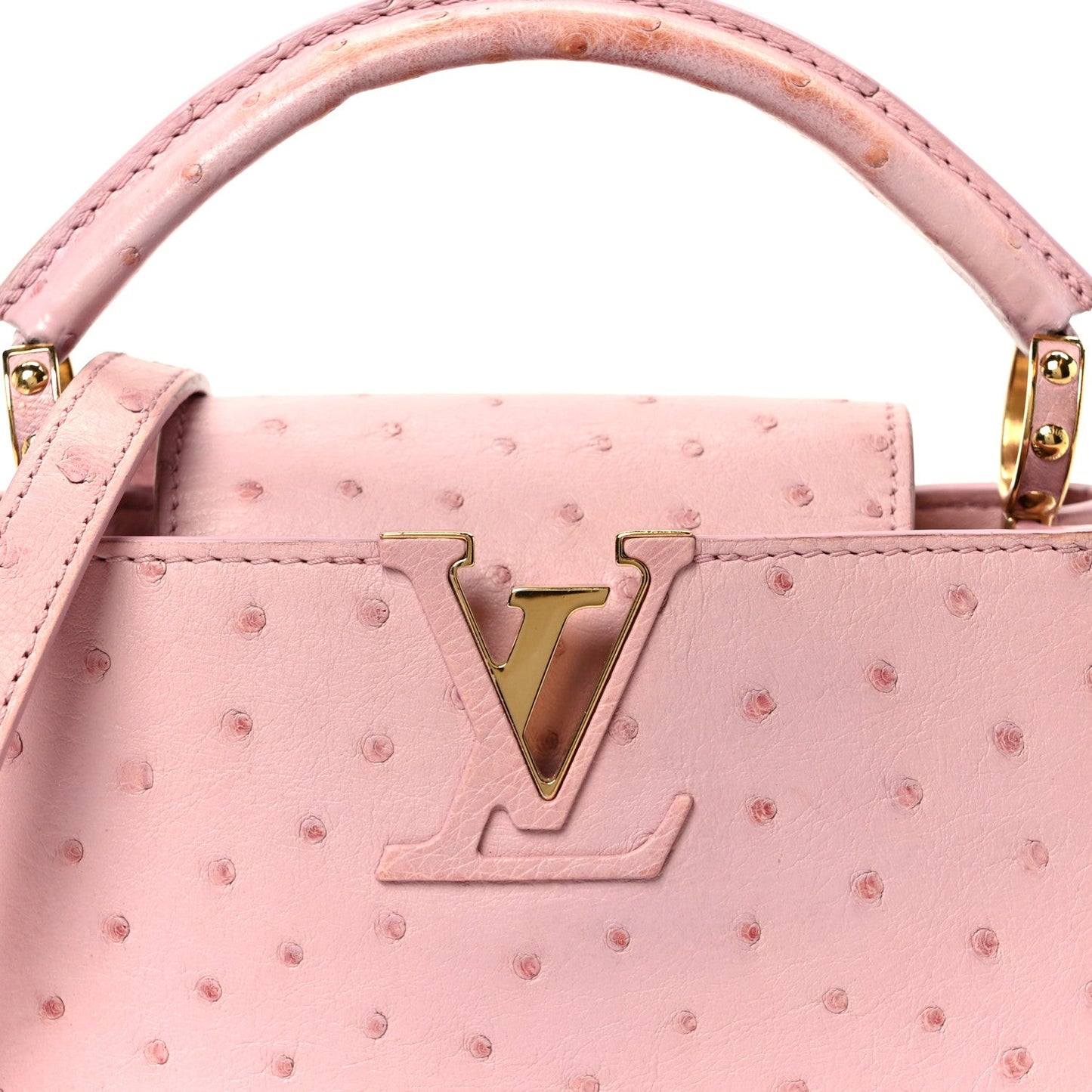 Ostrich Capucines Mini Pink