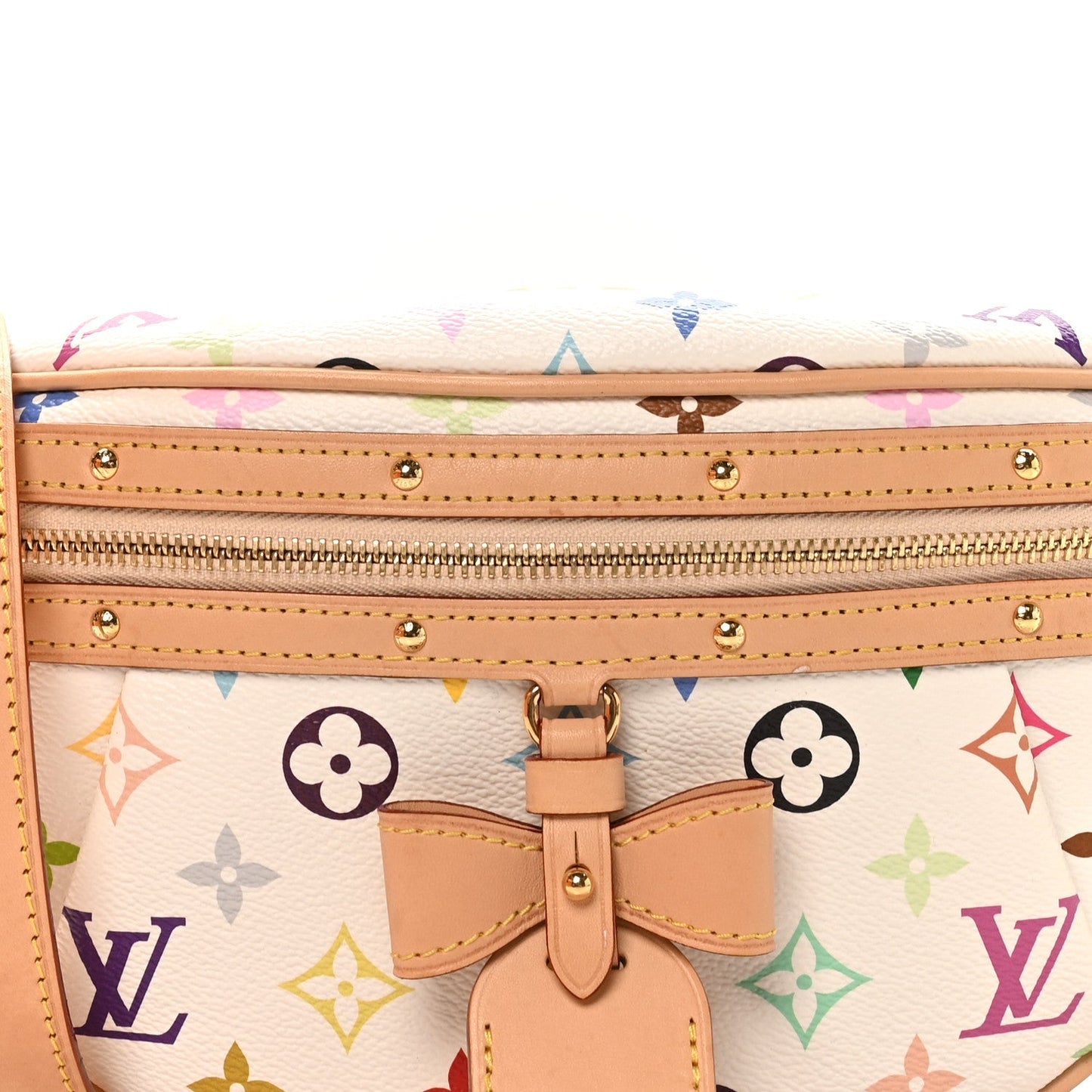 LV X TM Monogram Multicolor High Rise Bumbag White