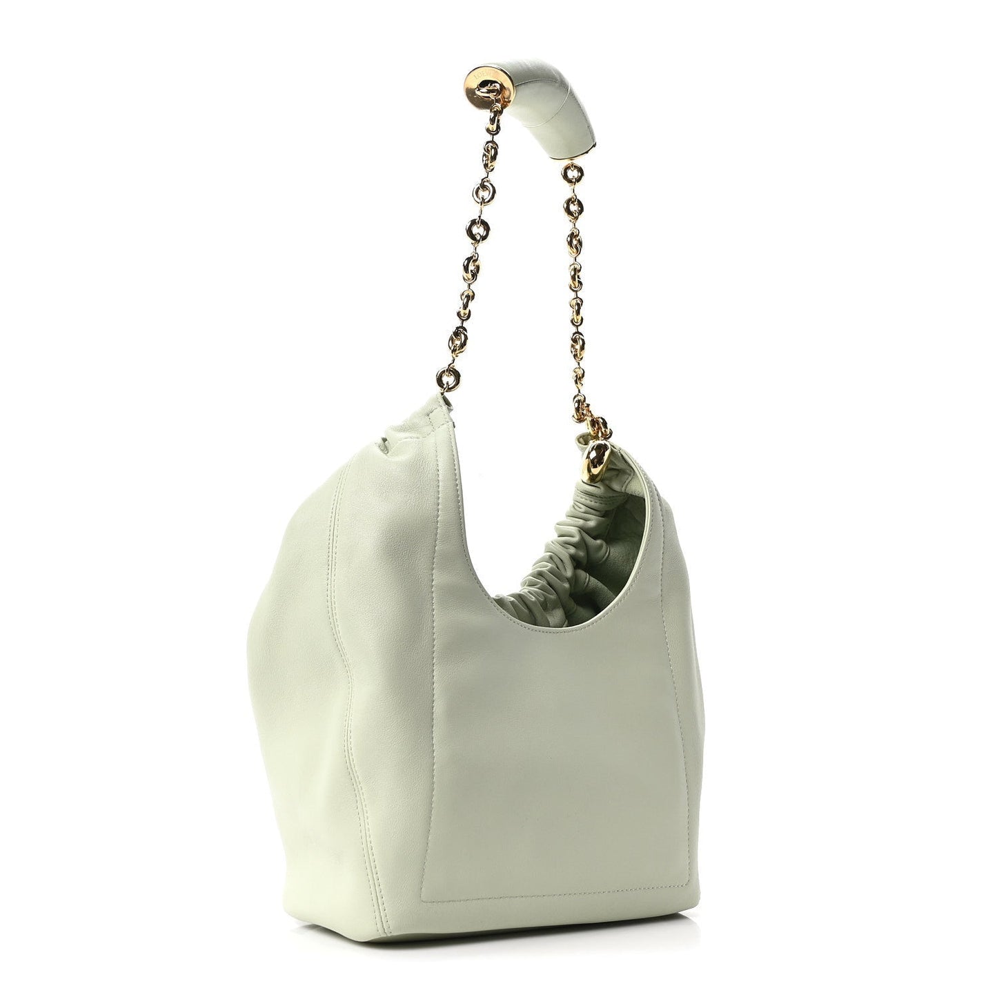 Mellow Nappa Lambskin Small Squeeze Bag Spring Jade