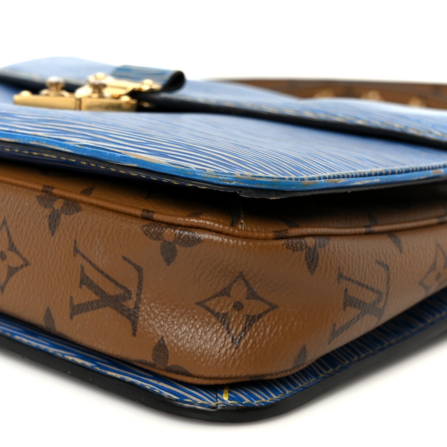 Epi Reverse Monogram Pochette Metis Denim Light
