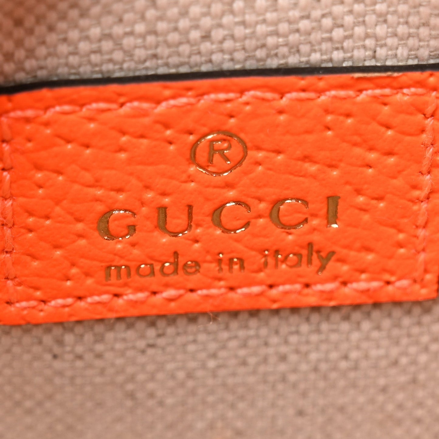 GG Supreme Monogram Web Small Ophidia Belt Bag Beige Ebony Orange Fluo
