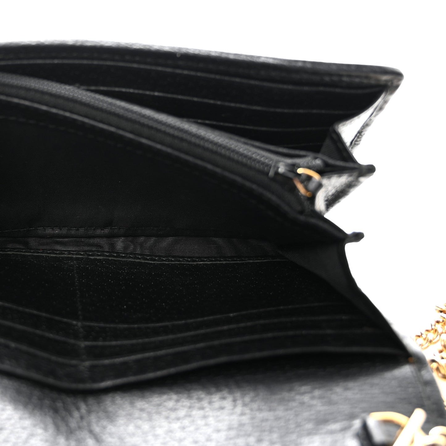 Dollar Calfskin Web Ophidia Wallet On Chain Black