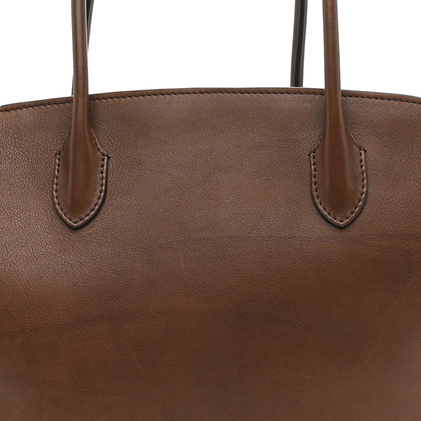 Polished Saddle Calfskin Marlo 14 Deep Brown