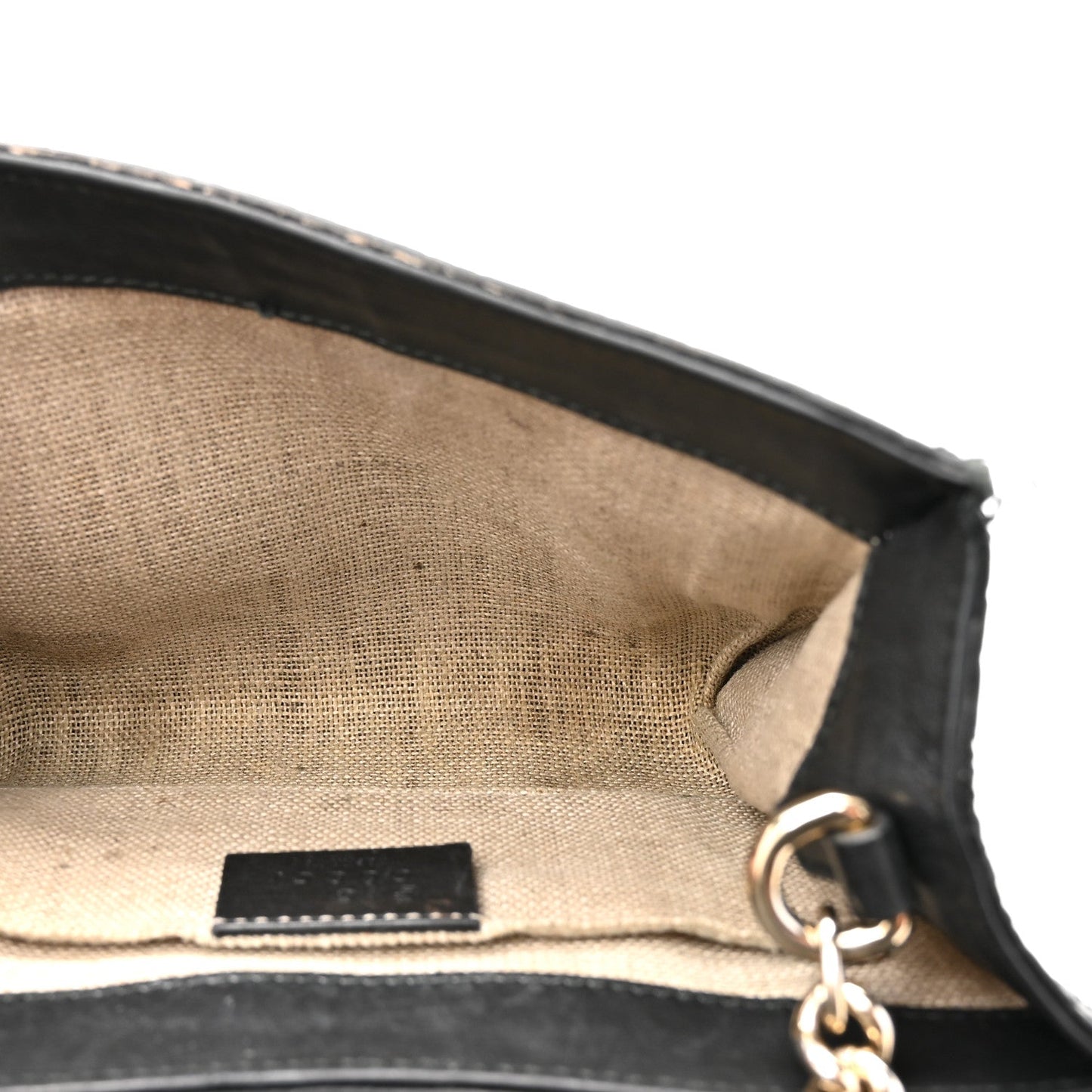 Microguccissima Mini Emily Chain Shoulder Bag Black