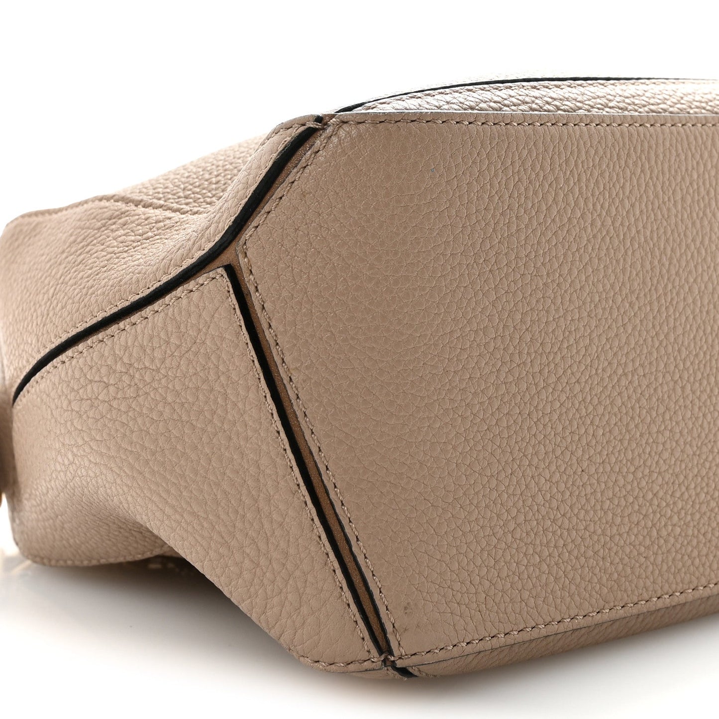 Grained Calfskin Small Puzzle Bag Sand Mink