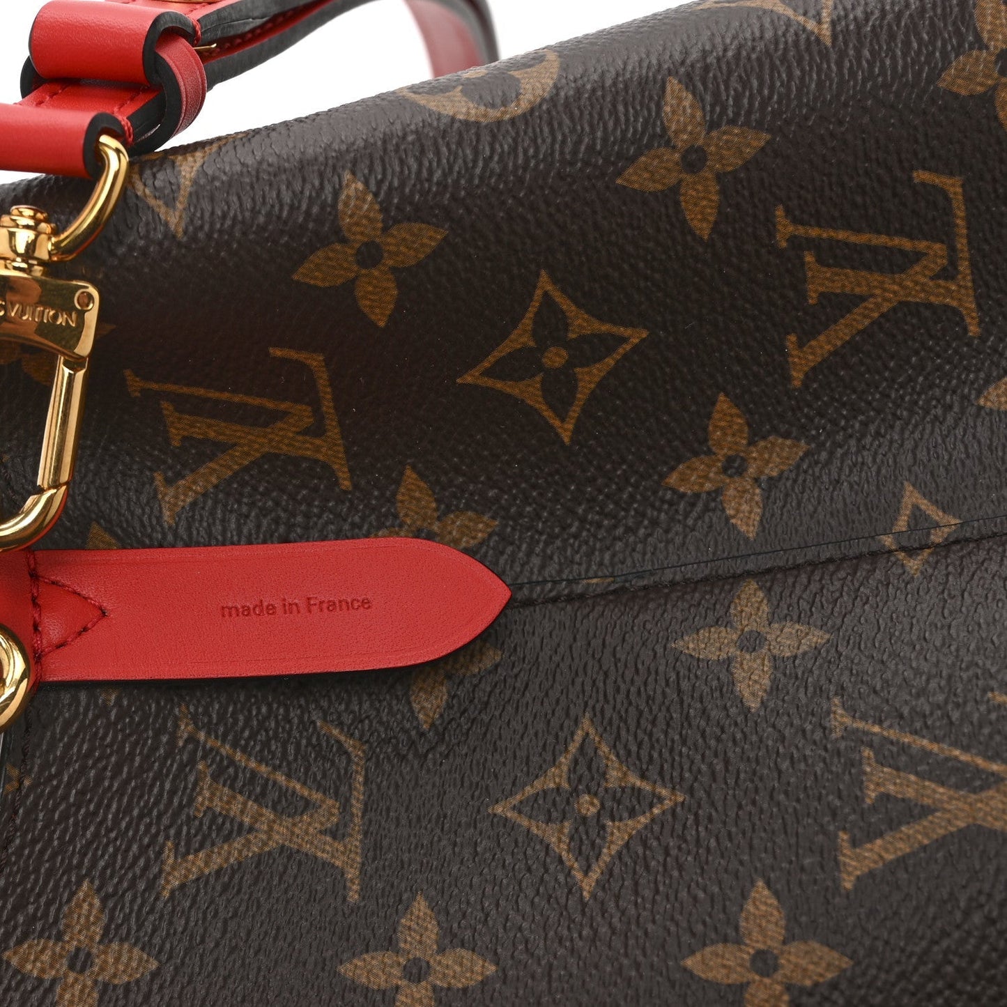 Monogram Braided Neonoe Coquelicot
