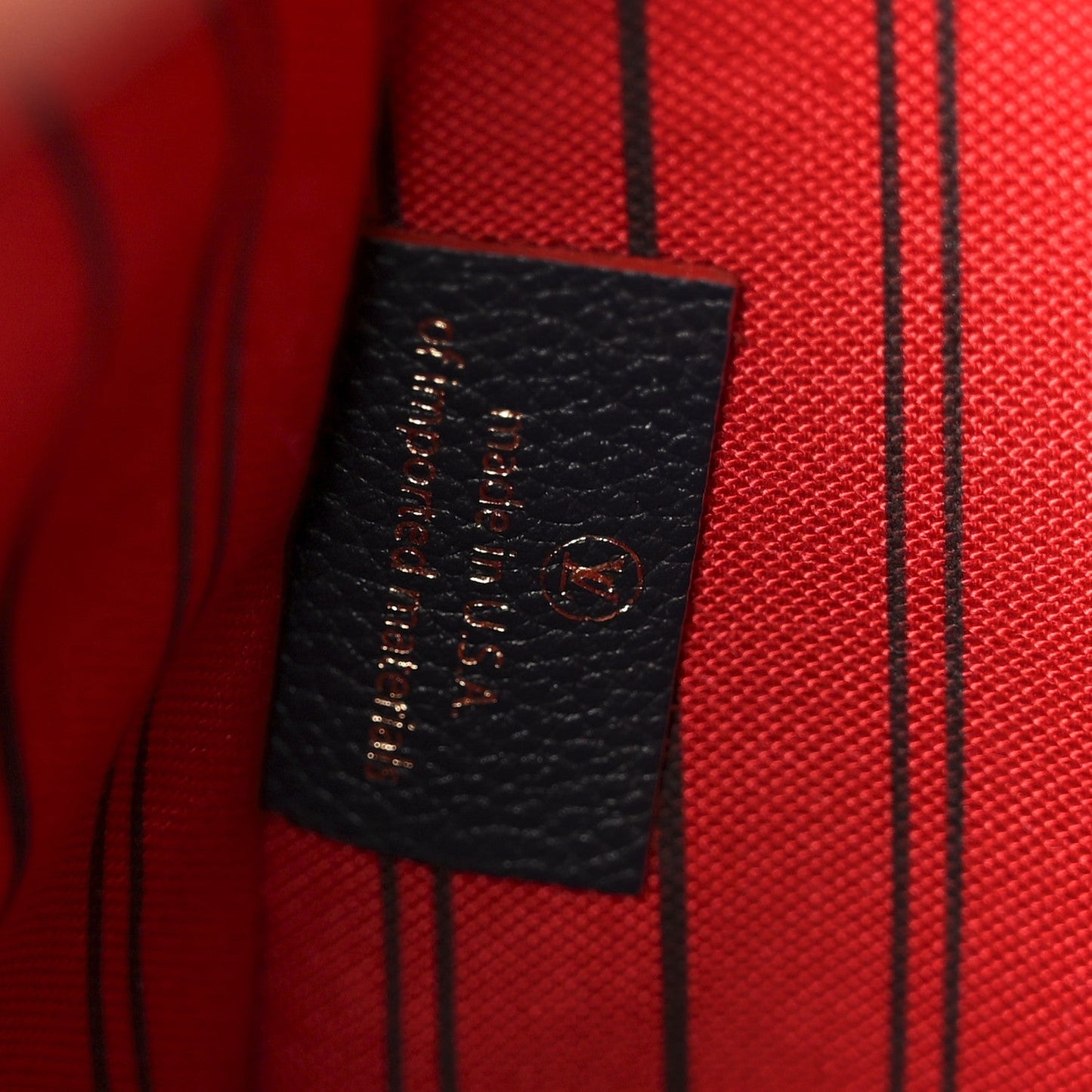 Empreinte Pochette Metis Marine Rouge