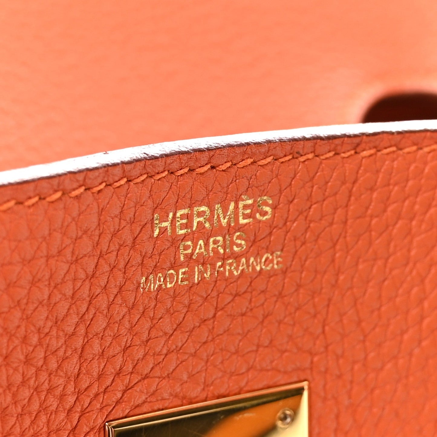 Togo Birkin 35 Orange