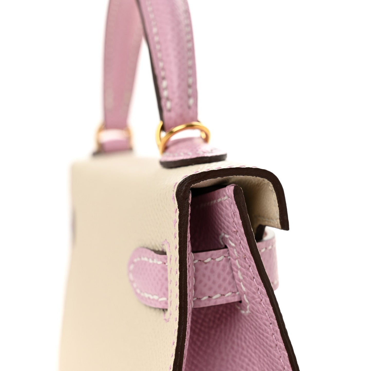 Epsom Horseshoe Mini Kelly Sellier 20 Craie Mauve Sylvestre