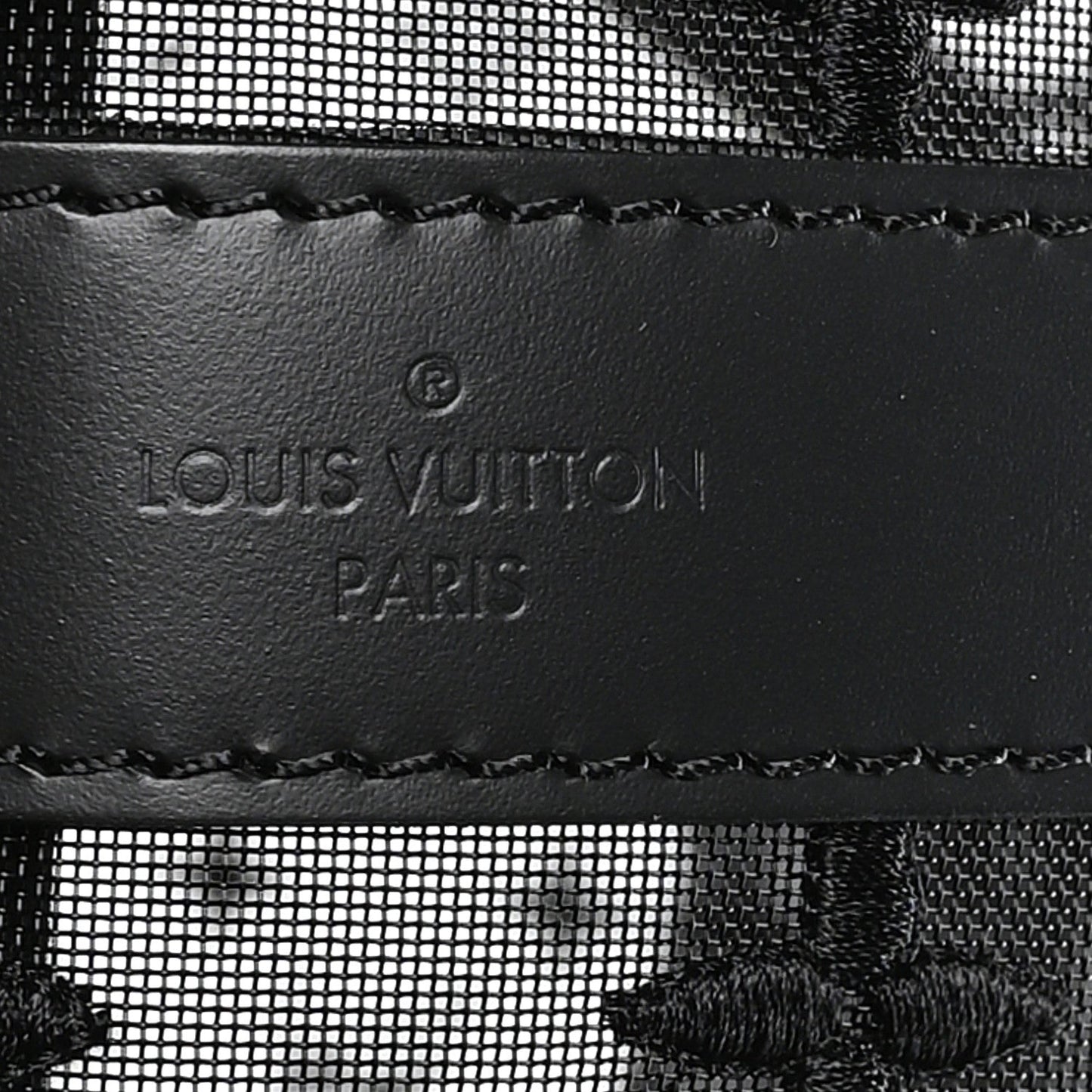 Monogram See Through Keepall Bandouliere 50 Black