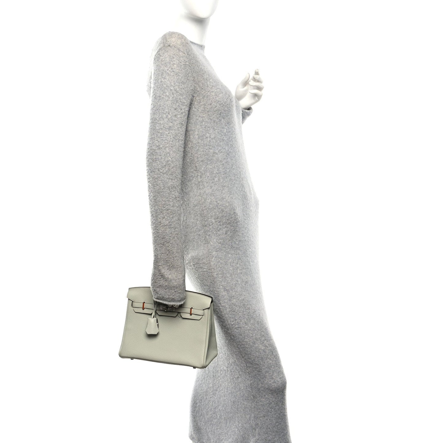 Togo Birkin 25 Gris Neve