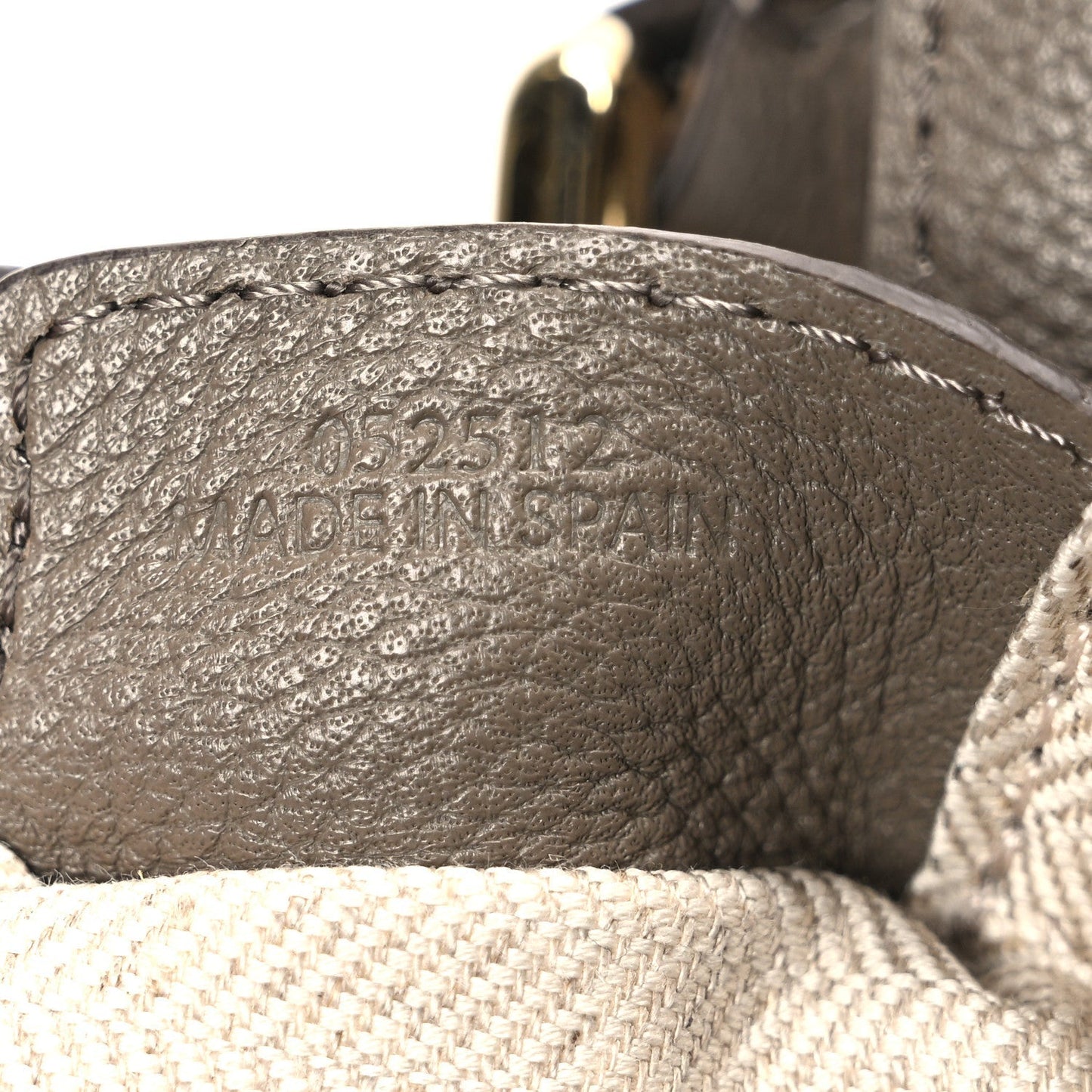 Soft Grained Small Puzzle Edge Bag Taupe