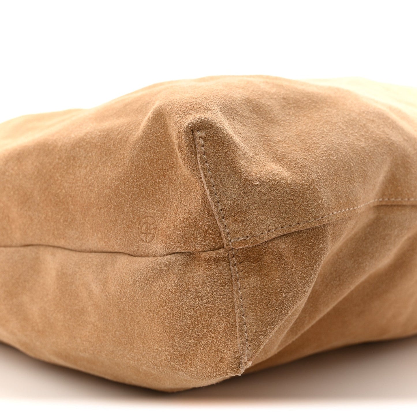 Suede Bindle Bag Warm Beige