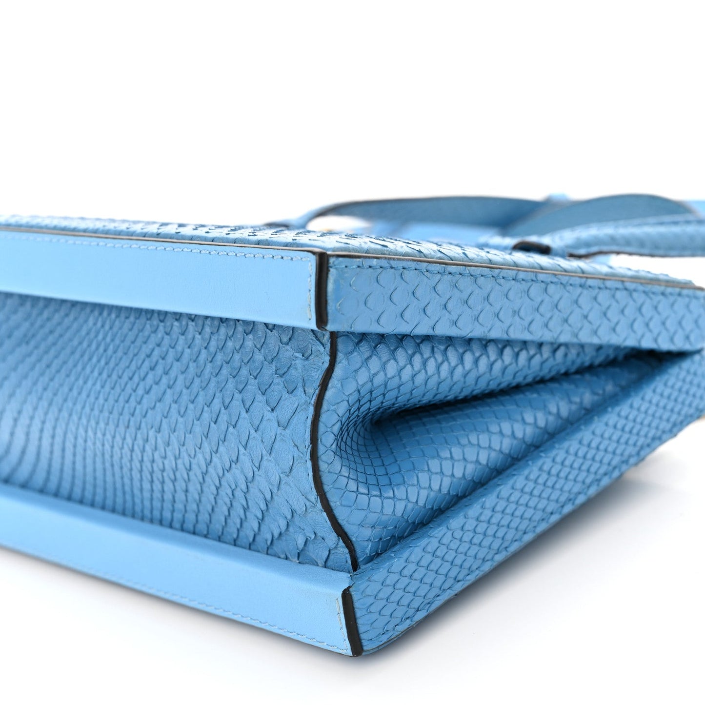 Snakeskin Small Postal Bag Sky Blue