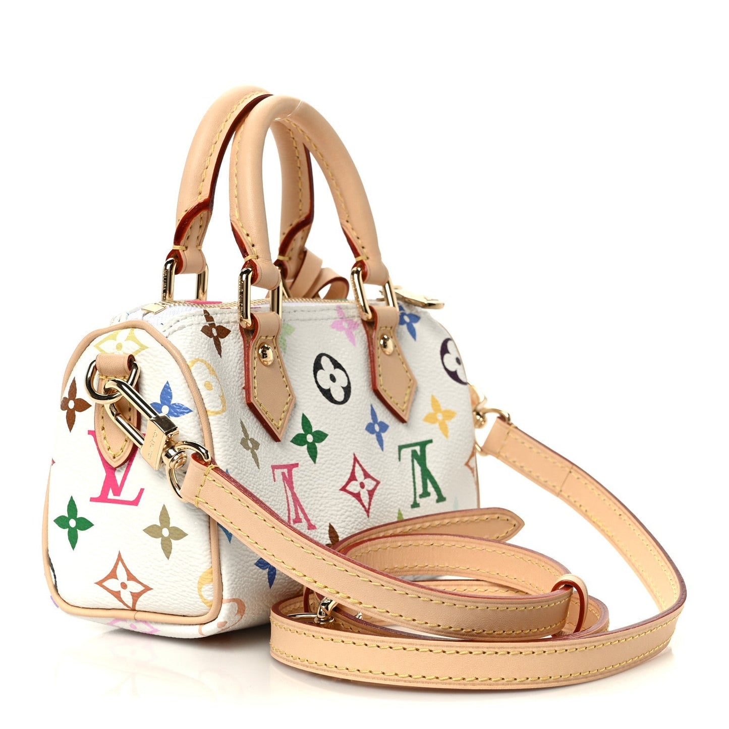LV X TM Monogram Multicolor Nano Speedy White