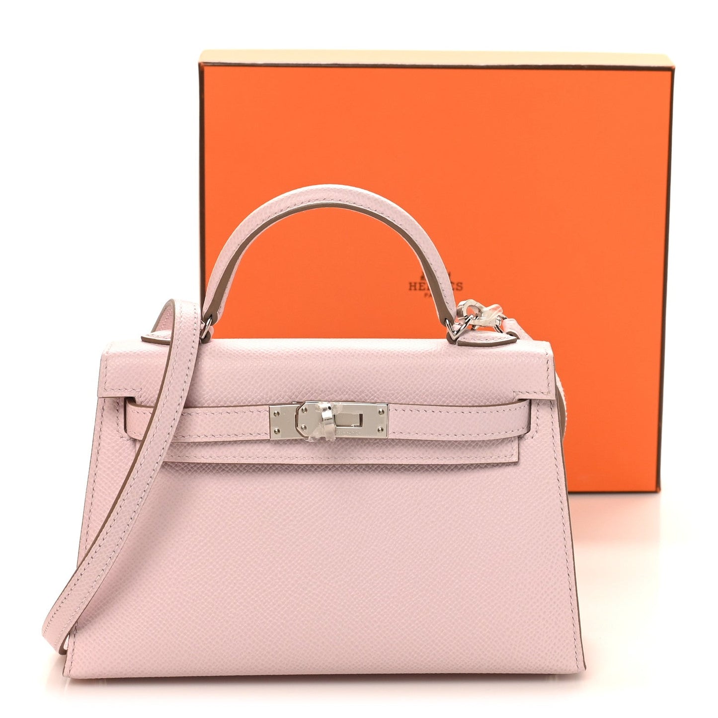 Epsom Mini Kelly Sellier 20 Mauve Pale