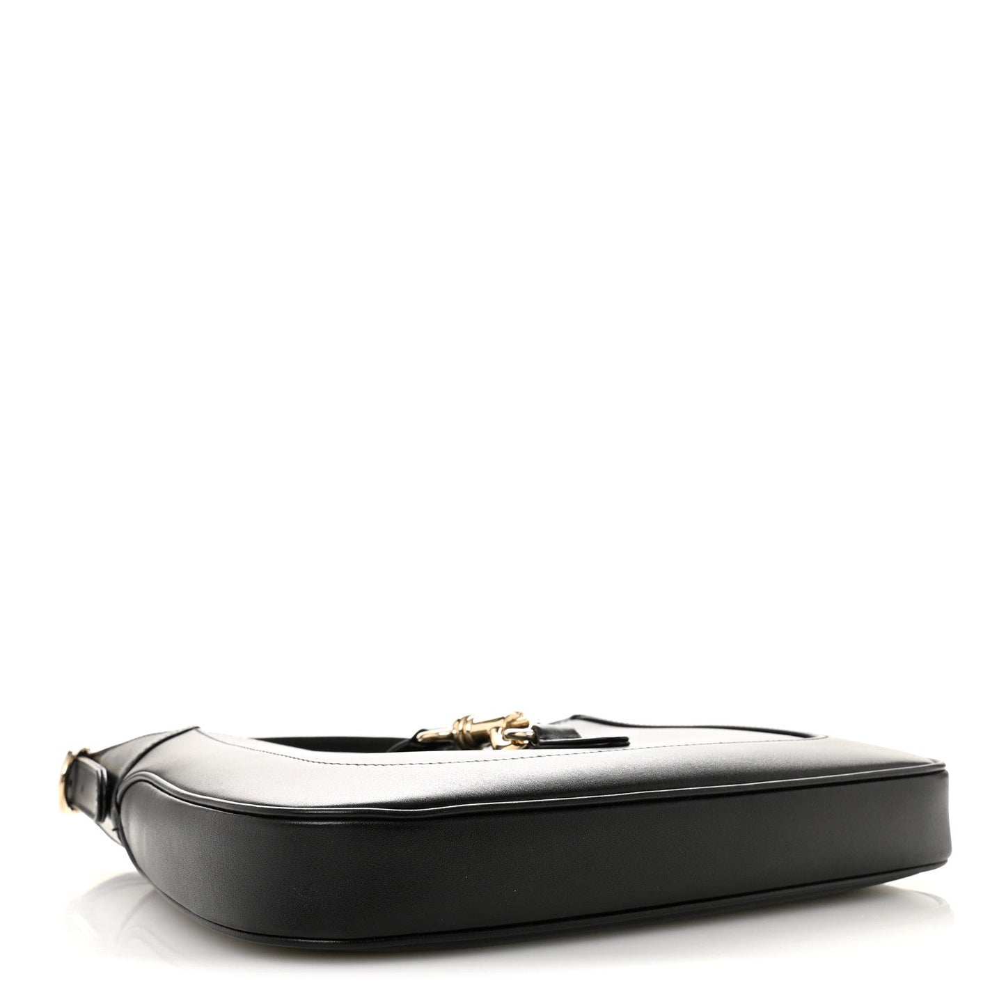 Calfskin Small Jackie Shoulder Bag Black